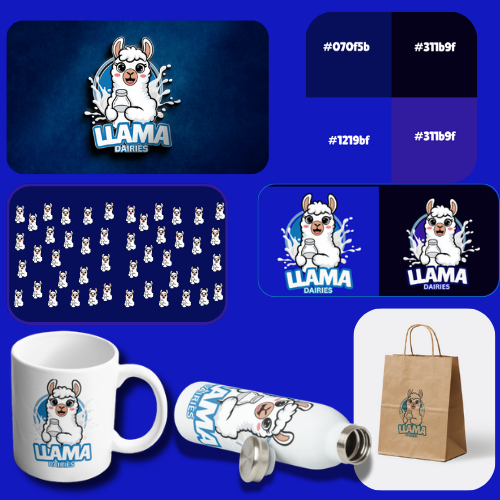 Llama Diaries brand identity